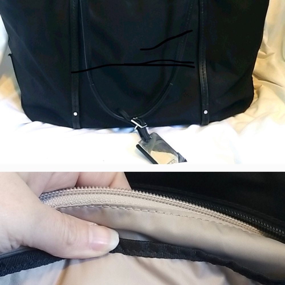 Coach Leather Top Zip Tote Black - Picture 2 of 2